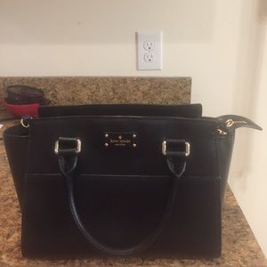 Kate Spade Navy Blue Leather Bag with Strap